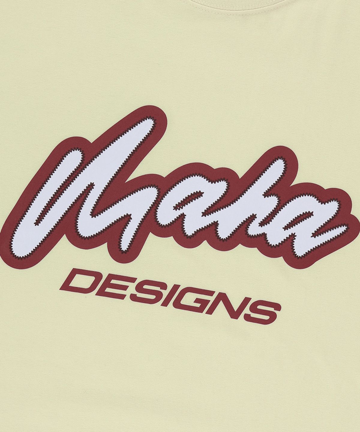 마하그리드(MAHAGRID) MAHA SPELLOUT TEE CREAM(MG2FMMT531A)