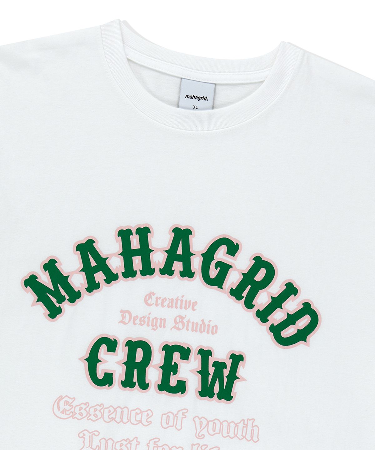마하그리드(MAHAGRID) MAHAGRID CREW TEE WHITE(MG2FMMT511A)