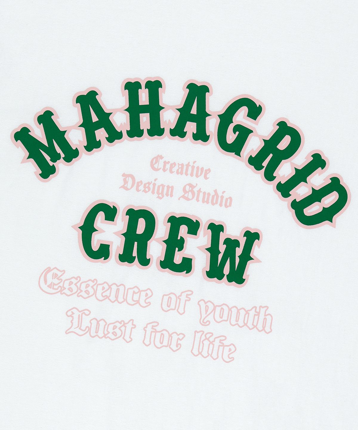 마하그리드(MAHAGRID) MAHAGRID CREW TEE WHITE(MG2FMMT511A)