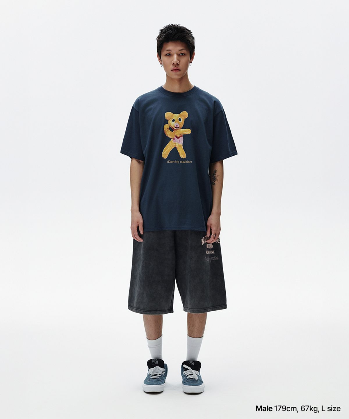 마하그리드(MAHAGRID) DANCING MACHINE TEE NAVY(MG2FMMT507A)