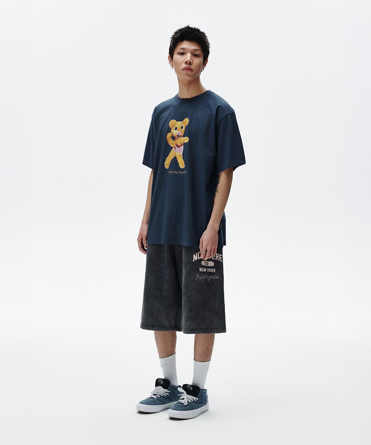 마하그리드(MAHAGRID) DANCING MACHINE TEE NAVY(MG2FMMT507A)