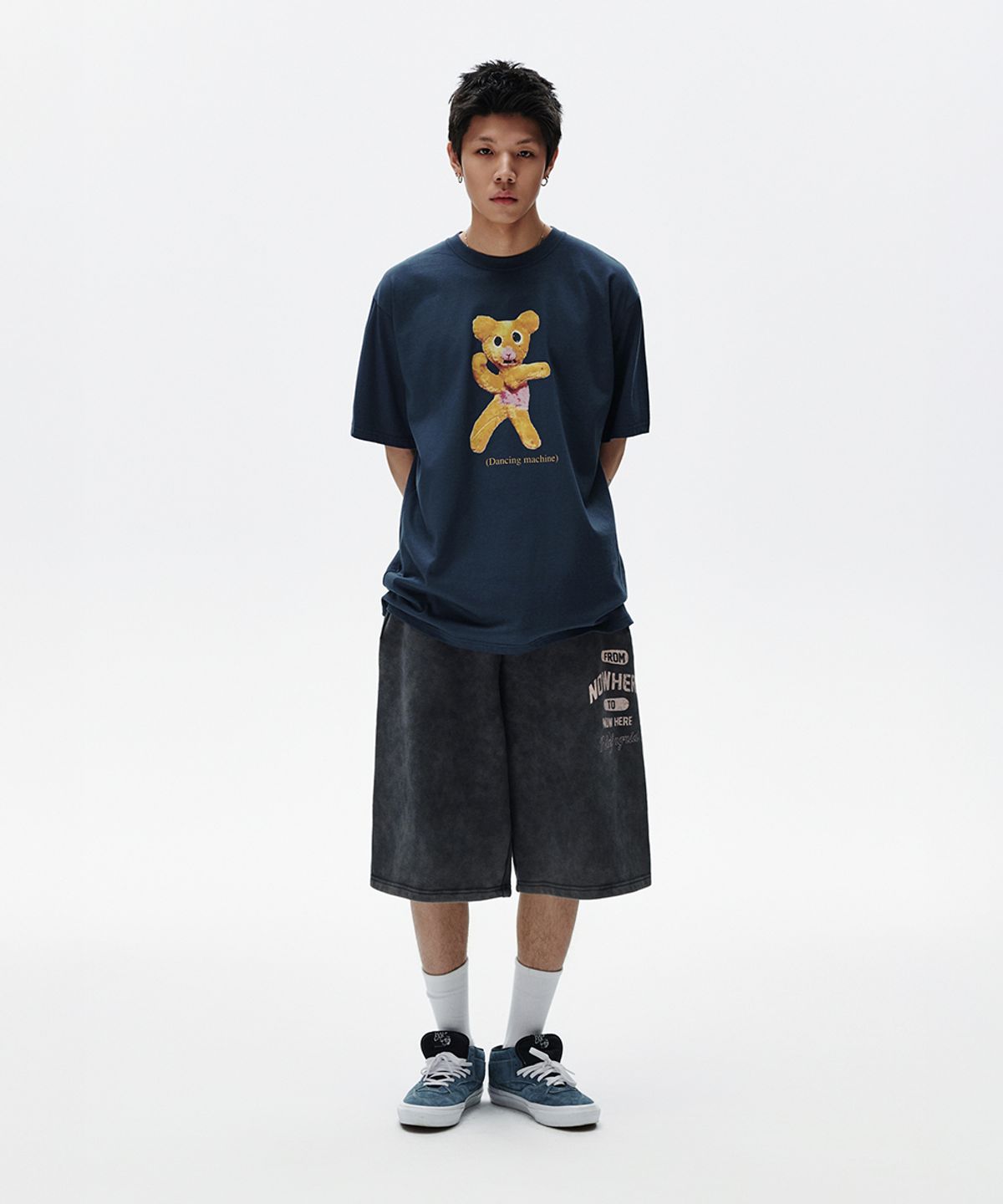 마하그리드(MAHAGRID) DANCING MACHINE TEE NAVY(MG2FMMT507A)