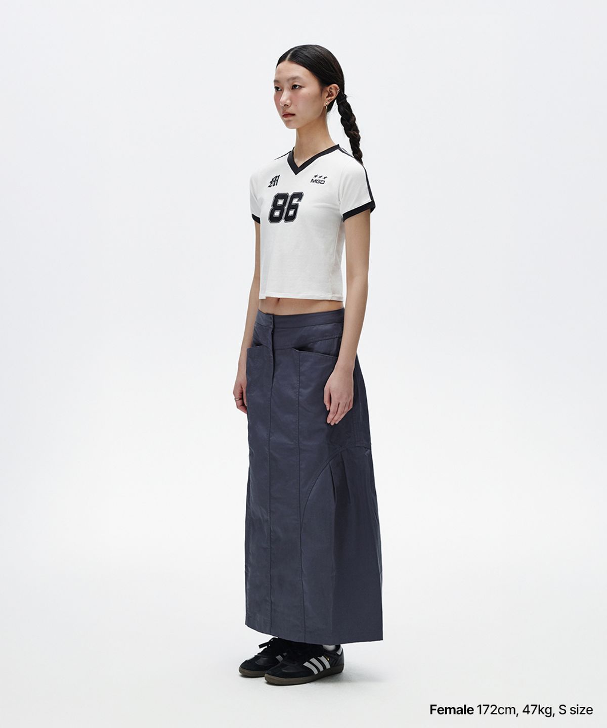 마하그리드(MAHAGRID) FOOTBALL RINGER TEE WHITE(MG2FMFT587A)
