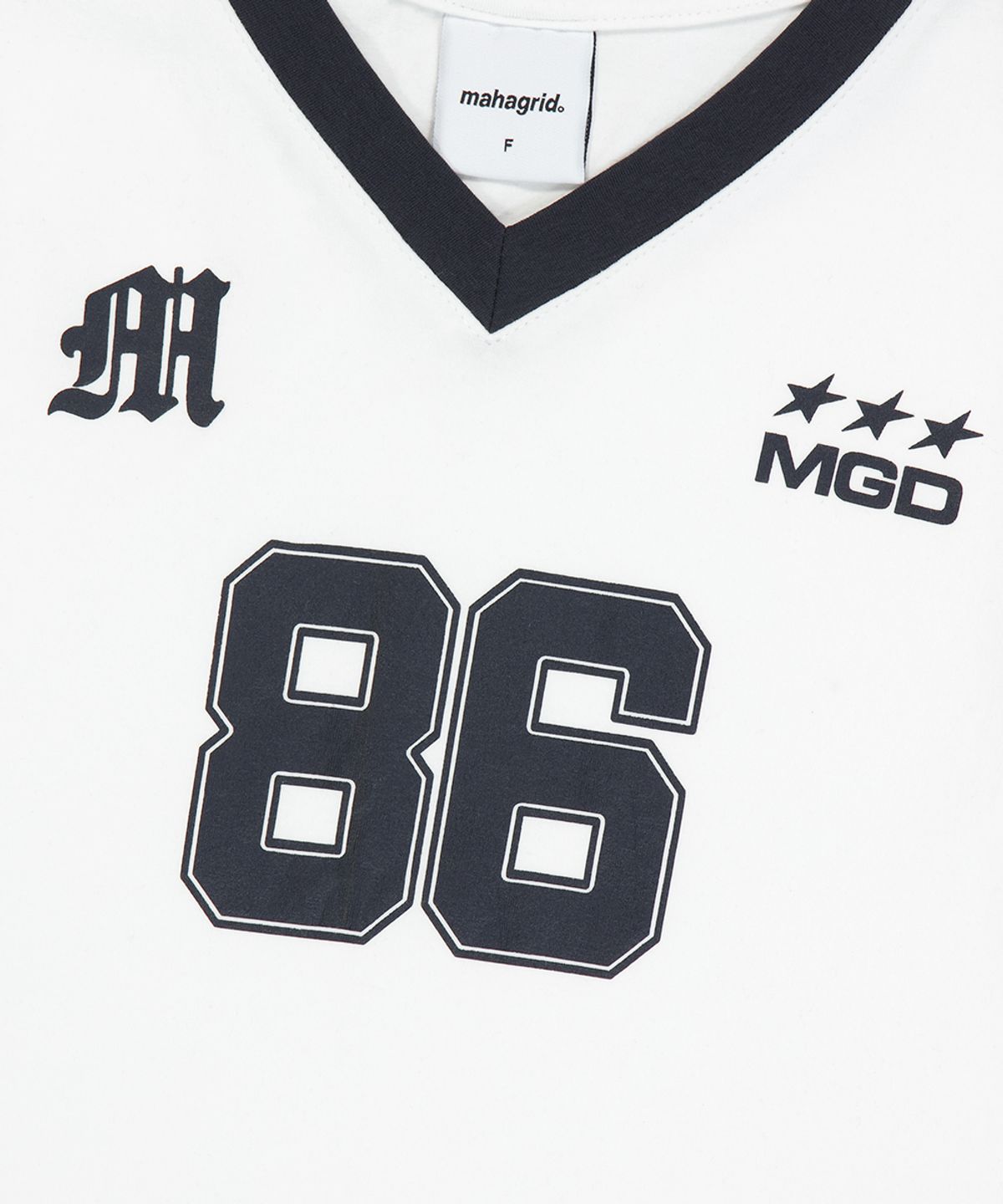 마하그리드(MAHAGRID) FOOTBALL RINGER TEE WHITE(MG2FMFT587A)