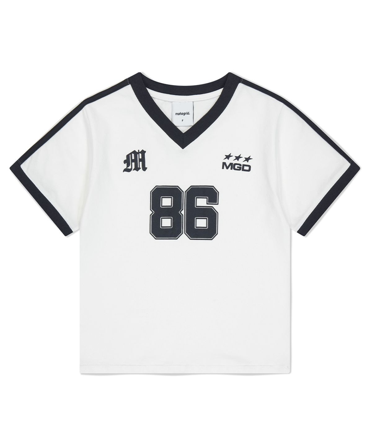마하그리드(MAHAGRID) FOOTBALL RINGER TEE WHITE(MG2FMFT587A)