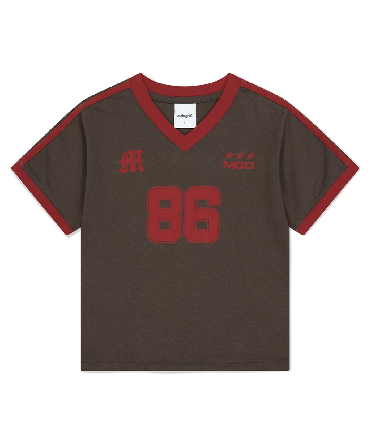 마하그리드(MAHAGRID) FOOTBALL RINGER TEE BROWN(MG2FMFT587A)