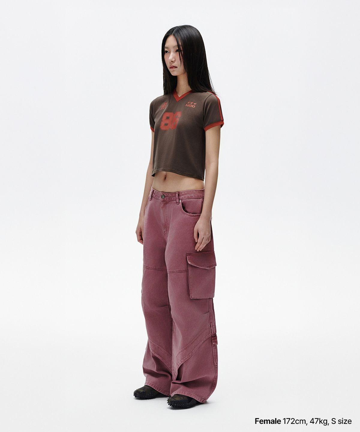 마하그리드(MAHAGRID) FOOTBALL RINGER TEE BROWN(MG2FMFT587A)