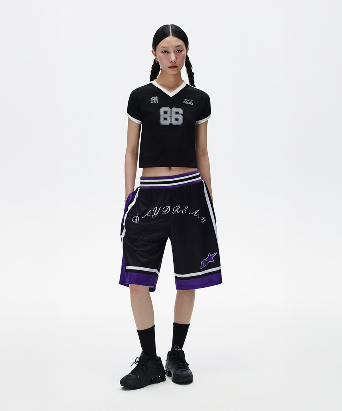마하그리드(MAHAGRID) FOOTBALL RINGER TEE BLACK(MG2FMFT587A)