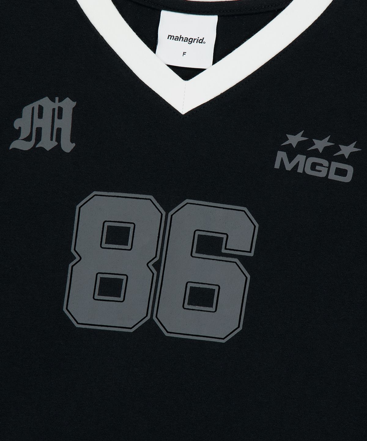 마하그리드(MAHAGRID) FOOTBALL RINGER TEE BLACK(MG2FMFT587A)