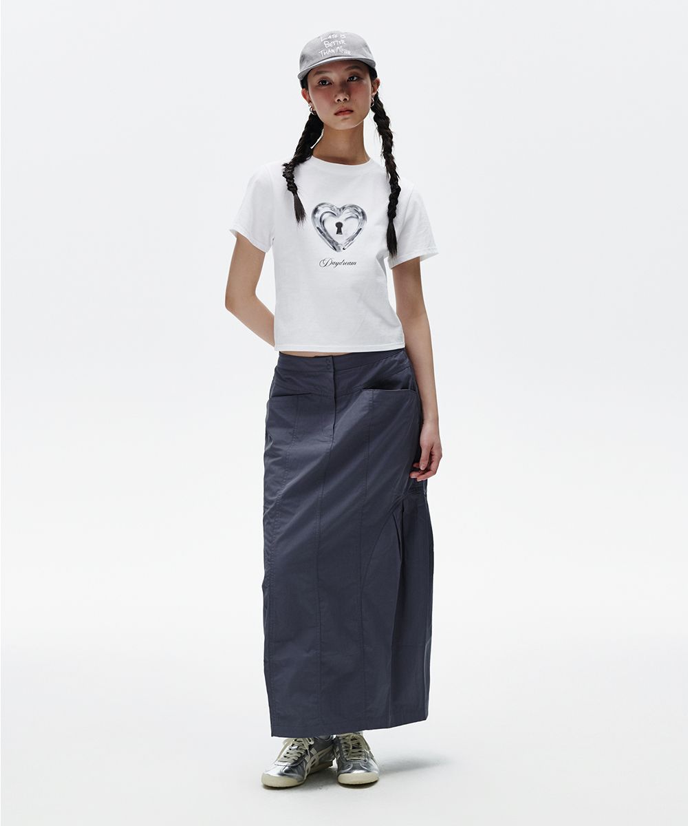 MUSINSA | MAHAGRID HEART LOCK TEE WHITE(MG2FMFT584A)