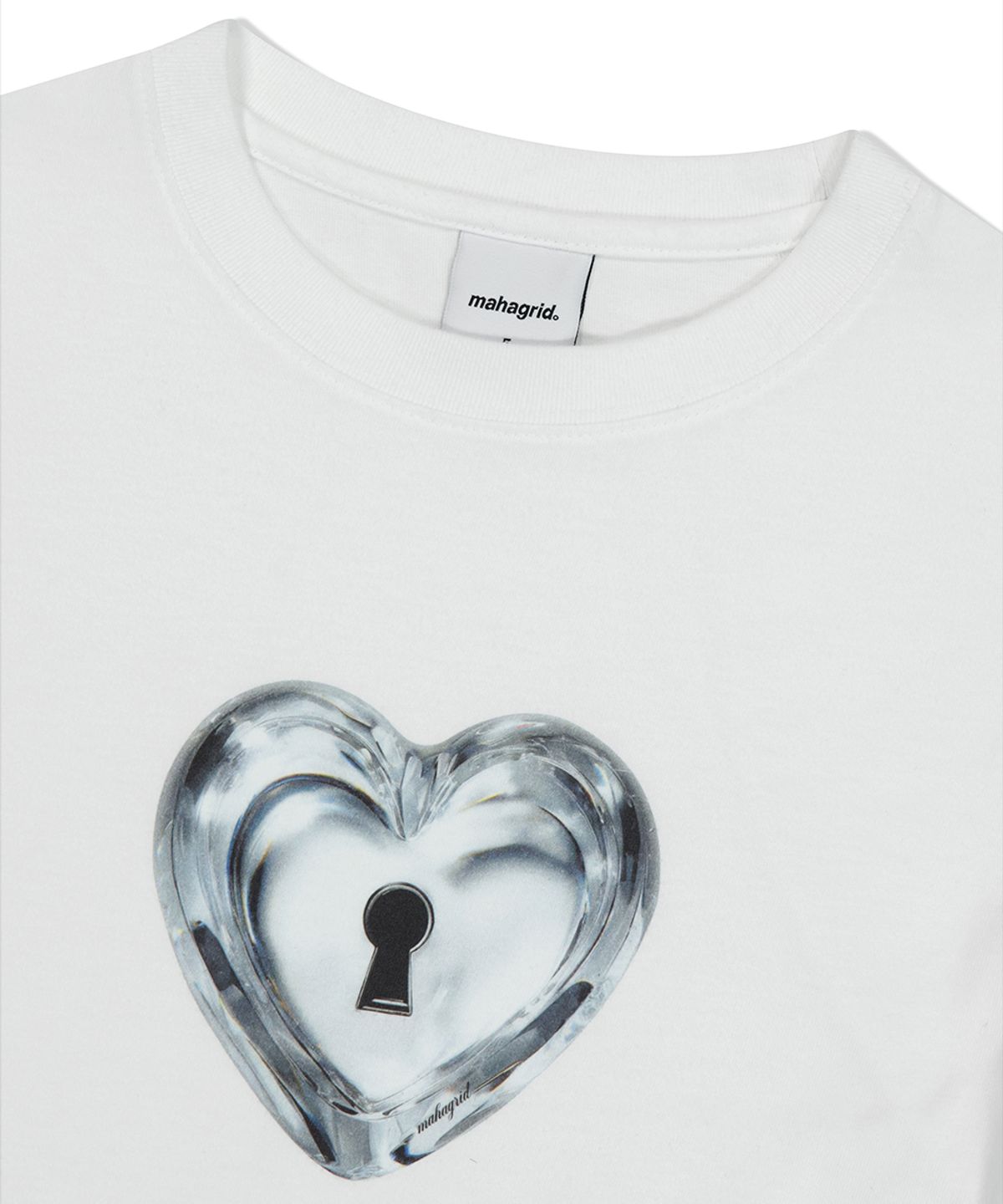 마하그리드(MAHAGRID) HEART LOCK TEE WHITE(MG2FMFT584A)