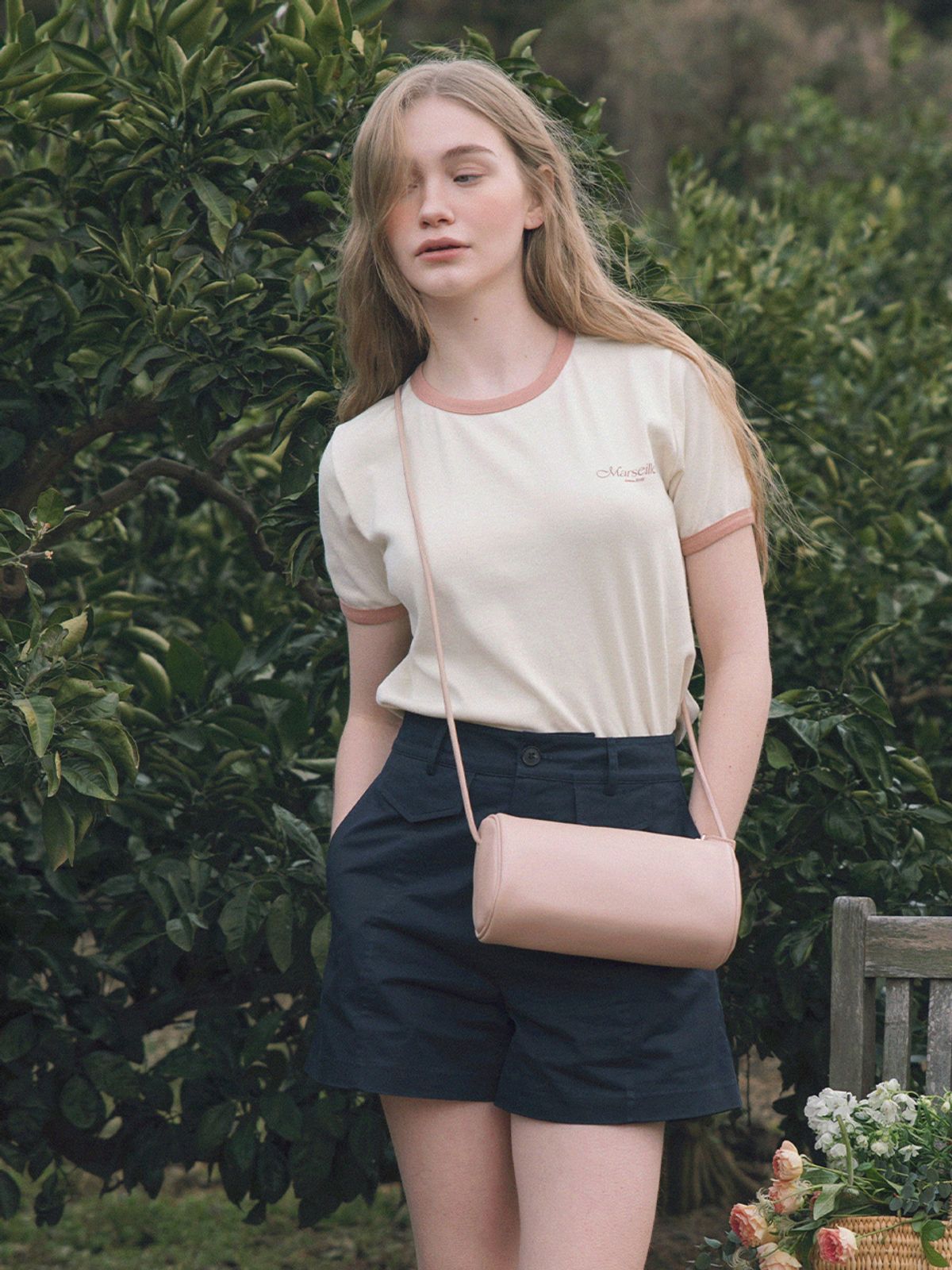 르니나(LENINA) MASHMELLOW long shoulder bag_PINK