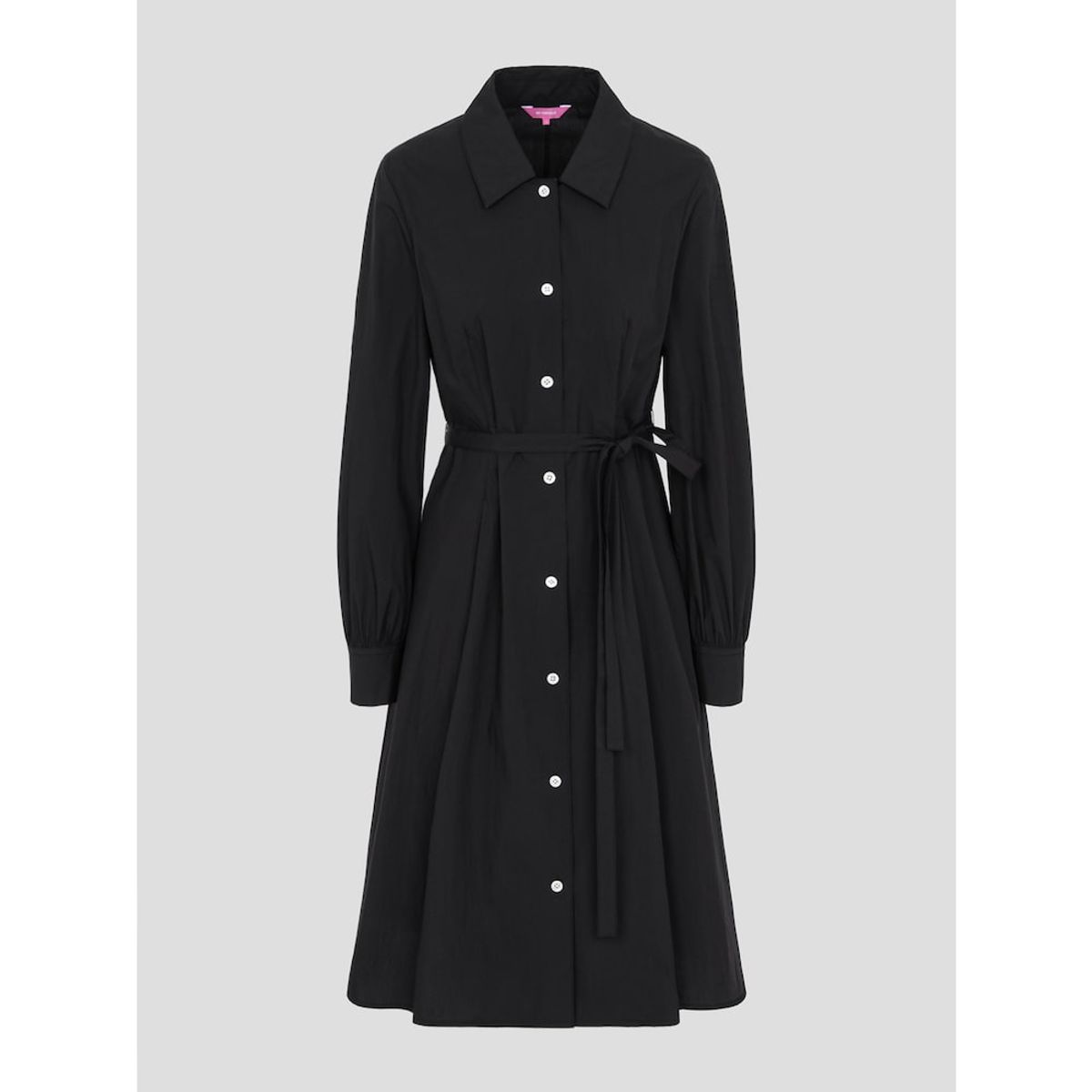 빈폴 레이디스(BEANPOLE LADIES) [B. my] 볼륨 소매 미디엄 기장 원피스  블랙 (BF5271N015)