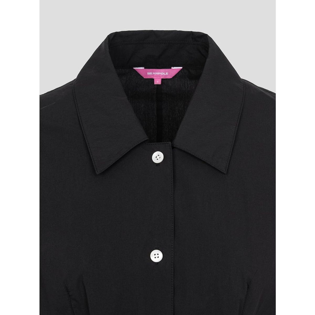 빈폴 레이디스(BEANPOLE LADIES) [B. my] 볼륨 소매 미디엄 기장 원피스  블랙 (BF5271N015)