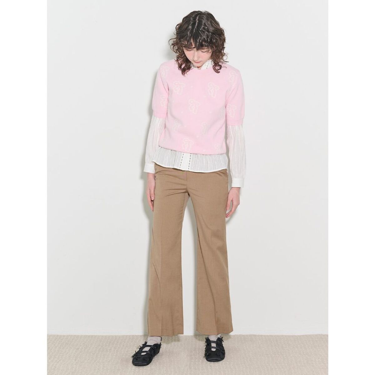 빈폴 레이디스(BEANPOLE LADIES) [B. my] 시그니처 세미 부츠컷 팬츠  카멜 (BF5221N12B)