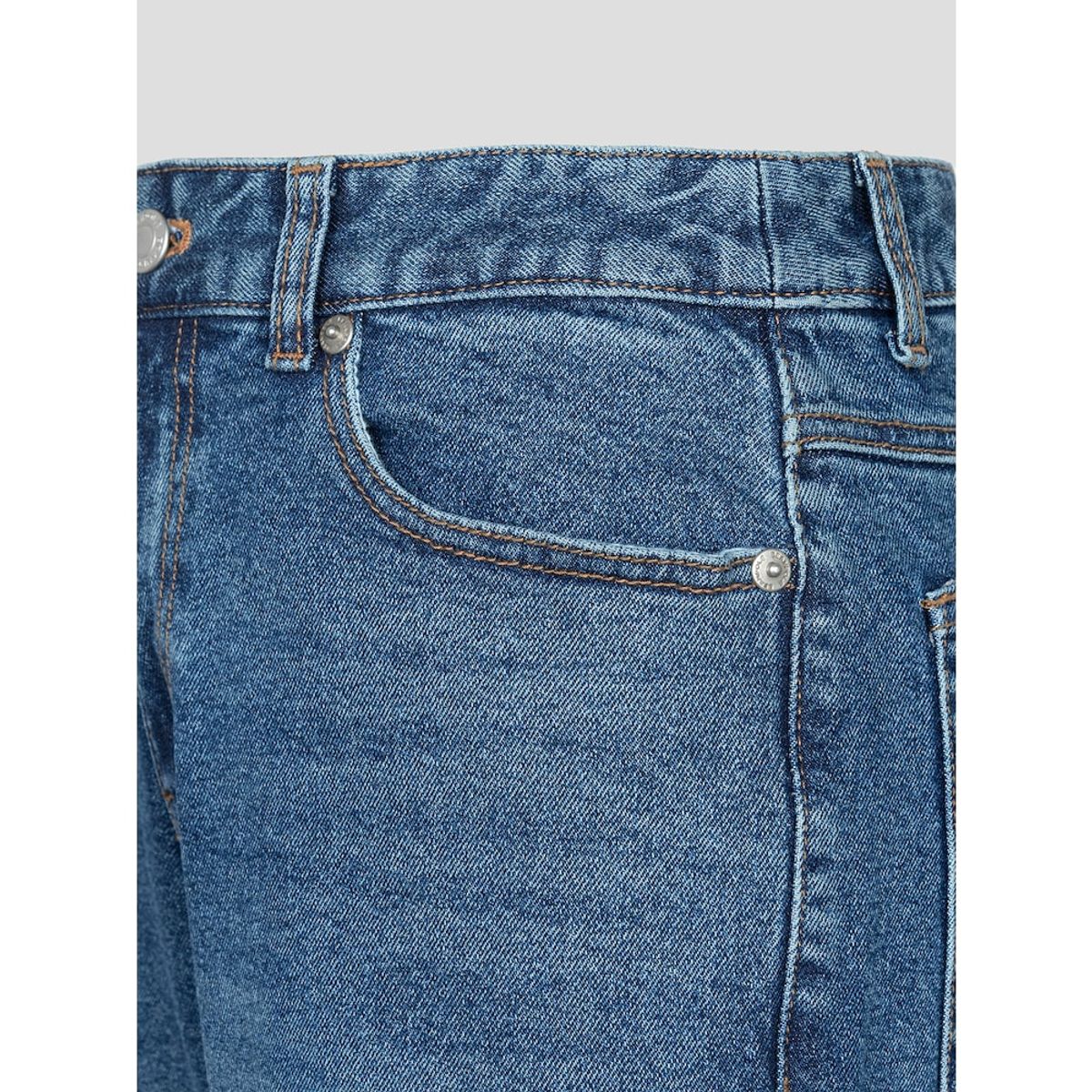 빈폴 레이디스(BEANPOLE LADIES) [Essential] 배기핏 데님 팬츠  블루 (BF5321E02P)