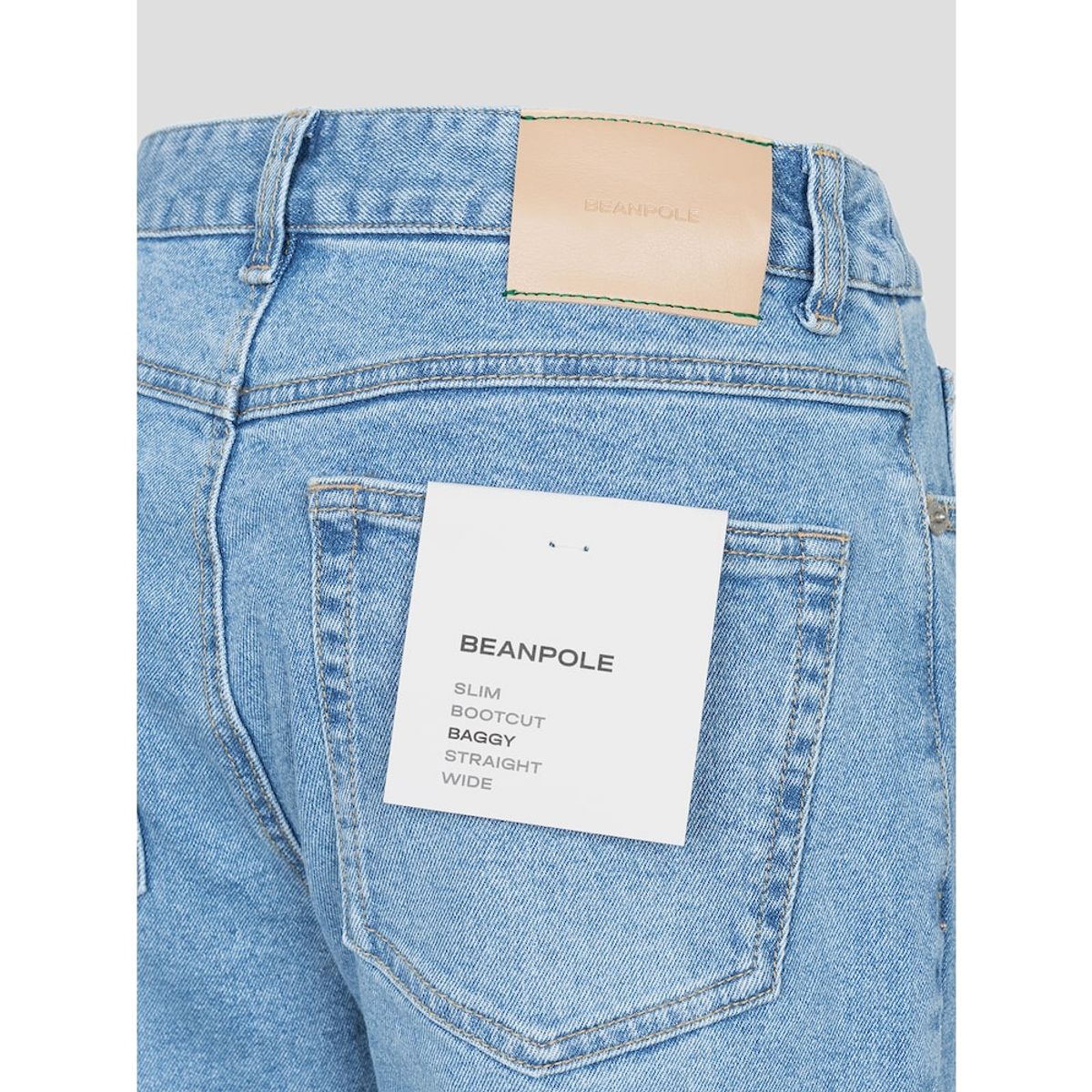 빈폴 레이디스(BEANPOLE LADIES) [Essential] 배기핏 데님 팬츠  스카이블루 (BF5321E02Q)