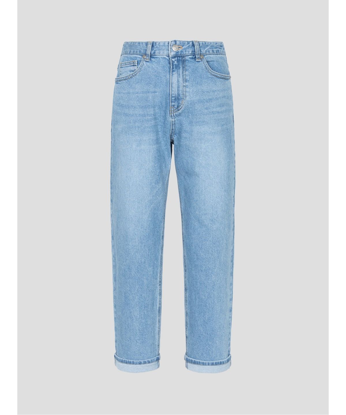 빈폴 레이디스(BEANPOLE LADIES) [Essential] 배기핏 데님 팬츠  스카이블루 (BF5321E02Q)