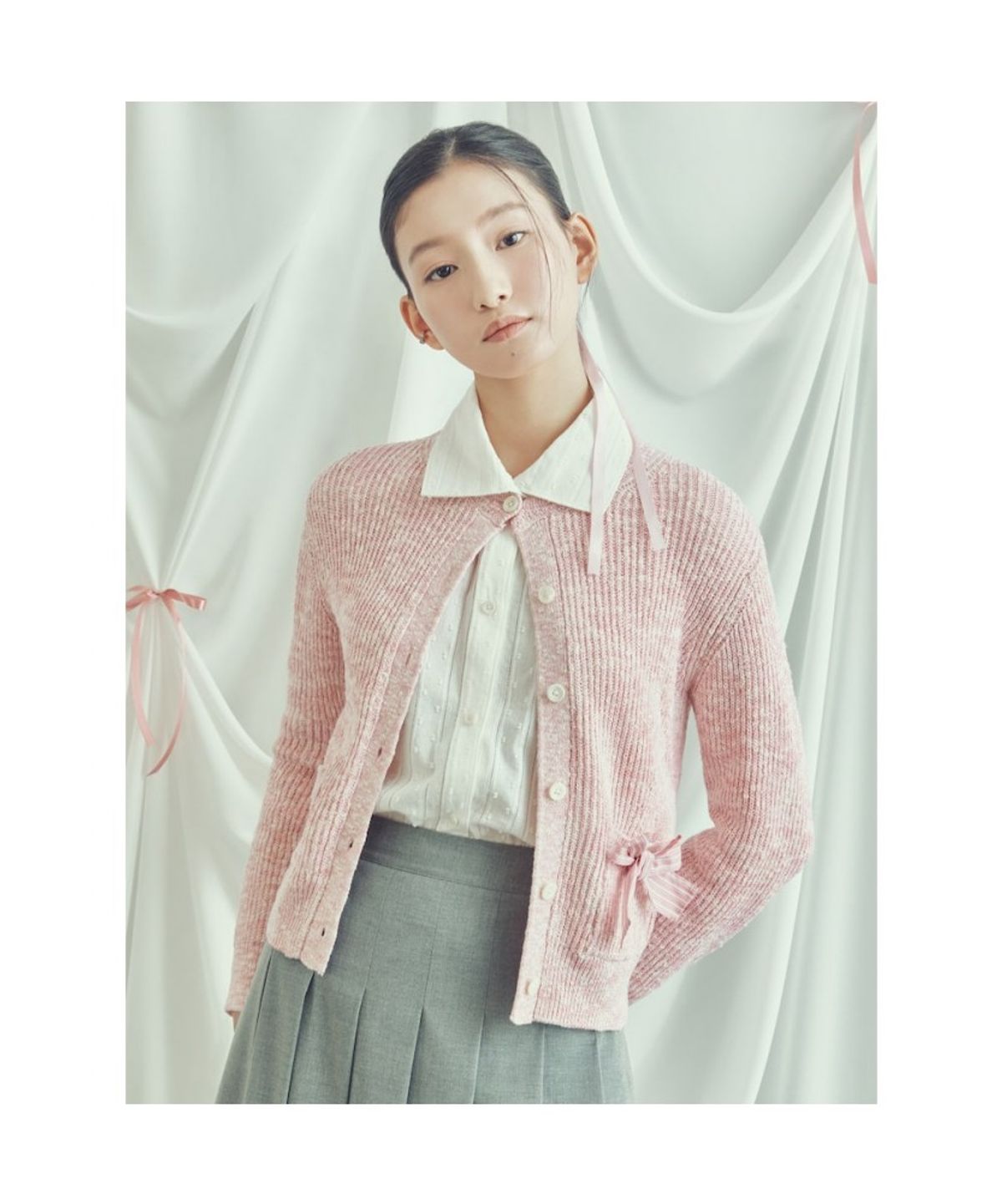 빈폴 레이디스(BEANPOLE LADIES) [B. my] 클래식 플리츠 미니 스커트  애쉬 (BF5227N014)