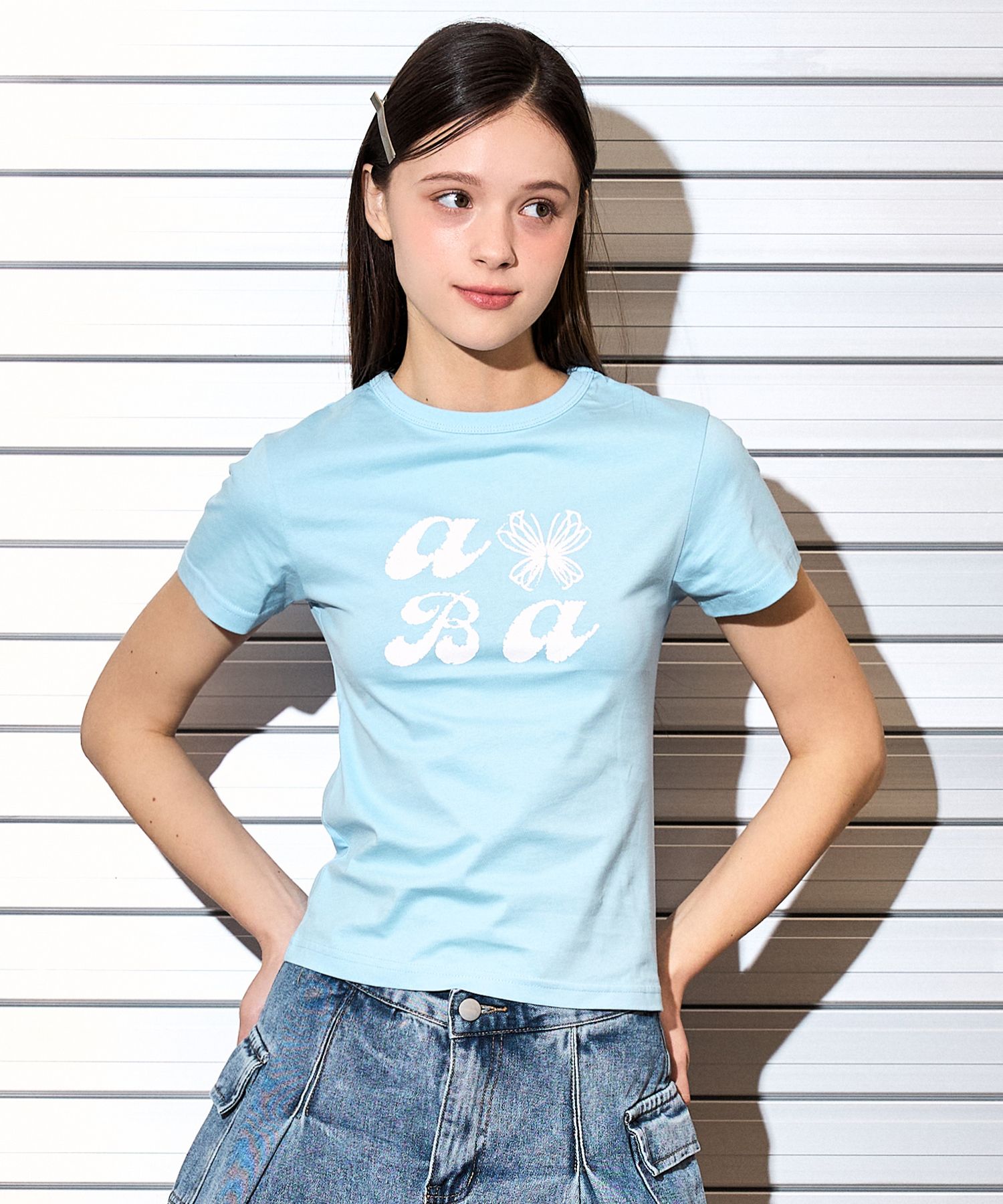 【VETEZE】25SS★ AubeA Star Ribbon Spray T-shirt AubeA Star Ribbon MTM (4 colors) - VETEZE | 60% - Asian