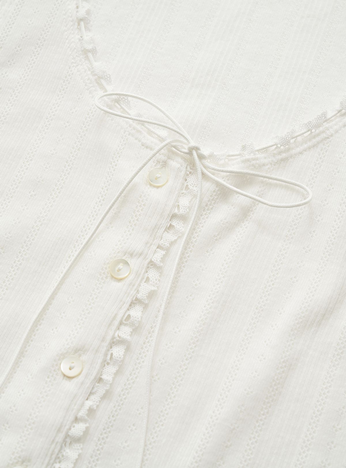더바넷(THEBARNNET) Ravioli Lace-Trim Tank Top_White