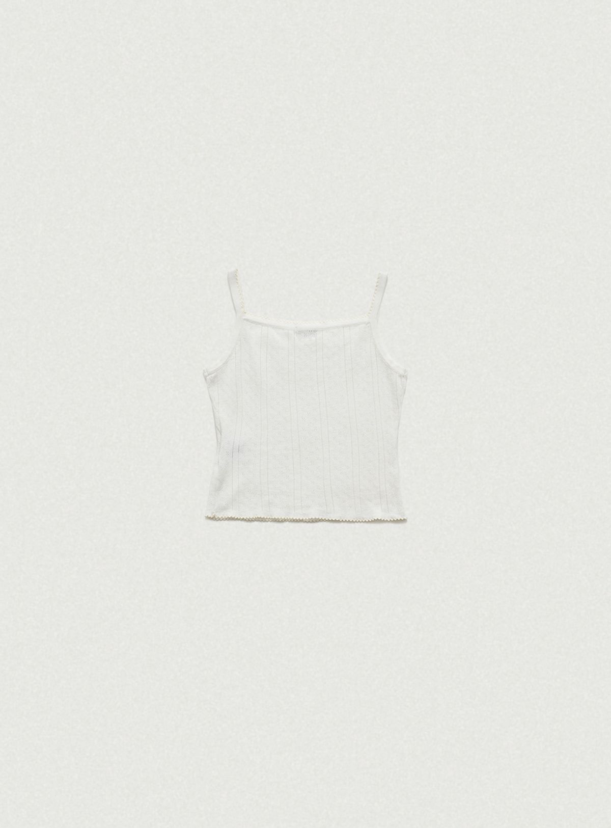 더바넷(THEBARNNET) Cotton Eyelet Knit Cardigan Ensemble With Sleeveless Top_Ivory