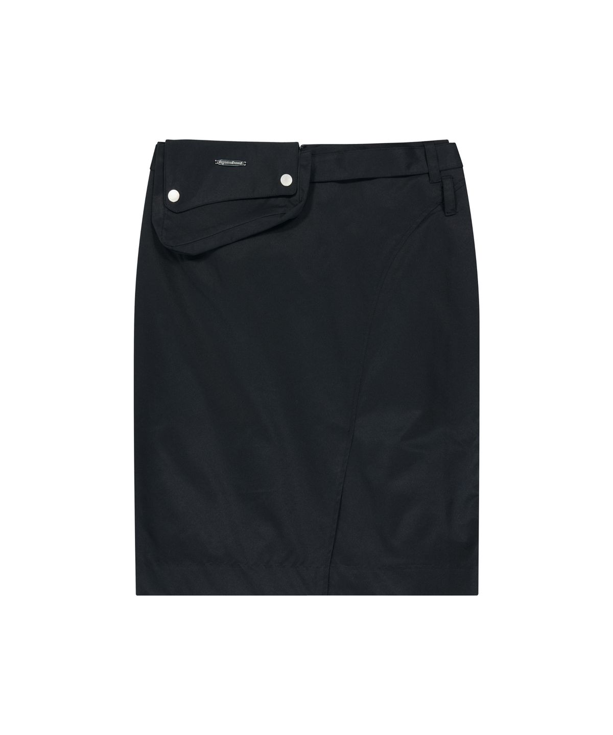 이우가마카라스(IUGAMAKARAS) Belted Bag Midi Skirt (Black)