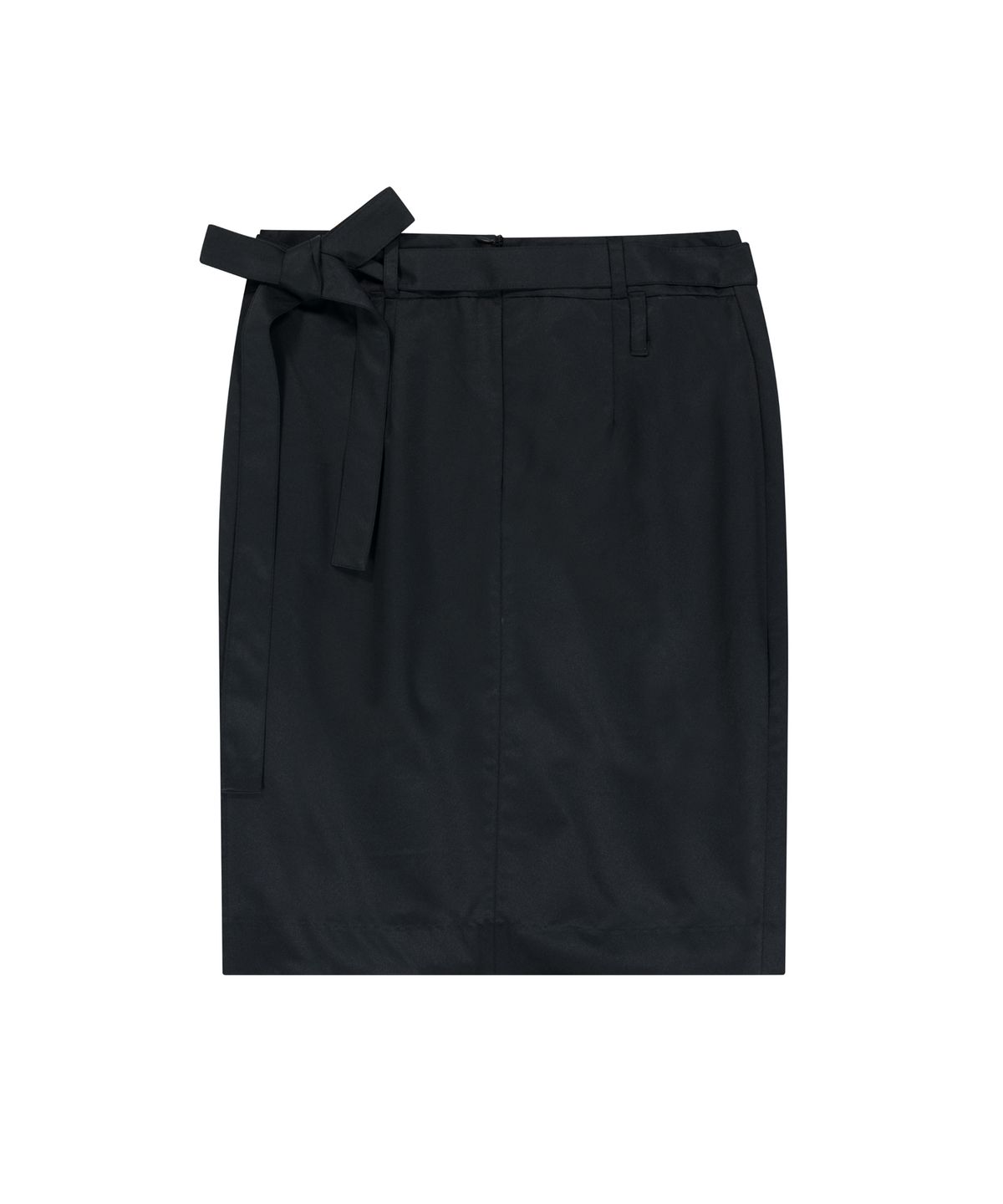 이우가마카라스(IUGAMAKARAS) Belted Bag Midi Skirt (Black)