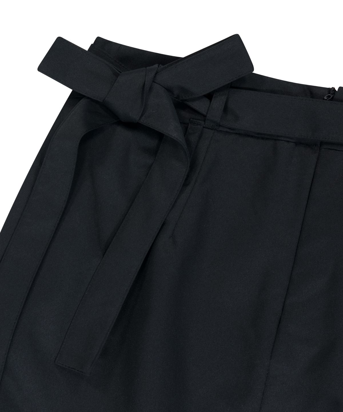 이우가마카라스(IUGAMAKARAS) Belted Bag Midi Skirt (Black)