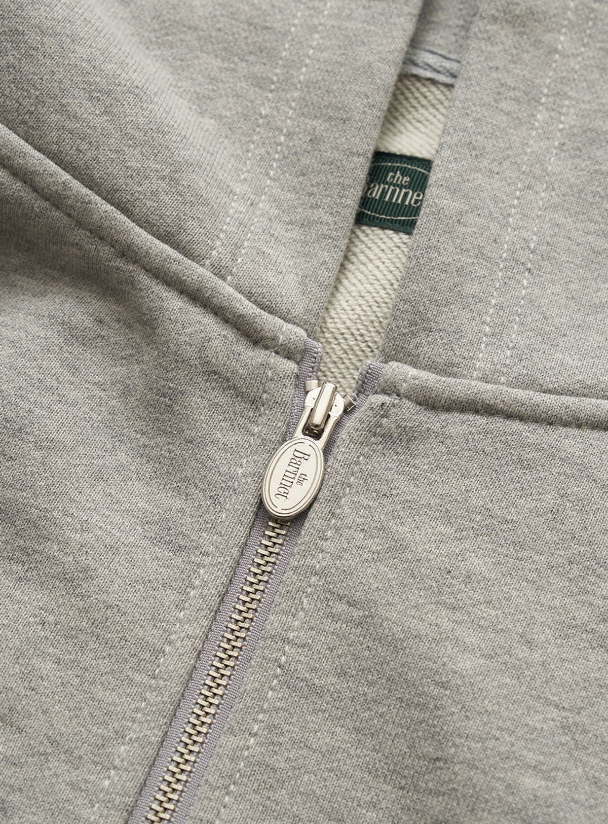 더바넷(THEBARNNET) Campie Sweat Zip-Up Hoodie Jacket_Grey