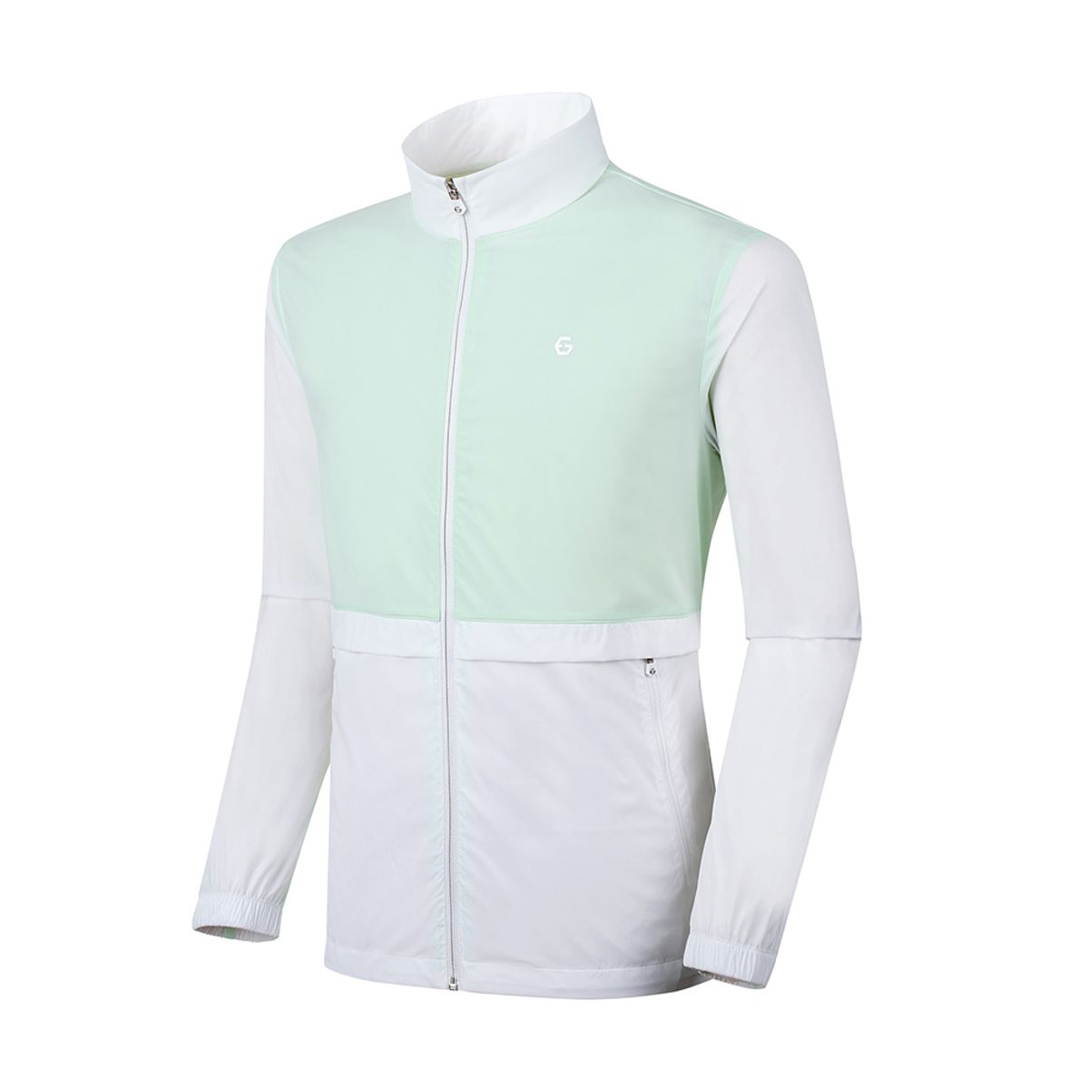 엘르골프(ELLE GOLF) 남성 배색 칼라믹스 포인트 점퍼_6I31352