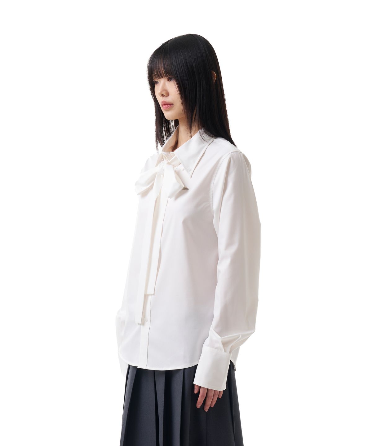 이우가마카라스(IUGAMAKARAS) Tied Shirts (White)