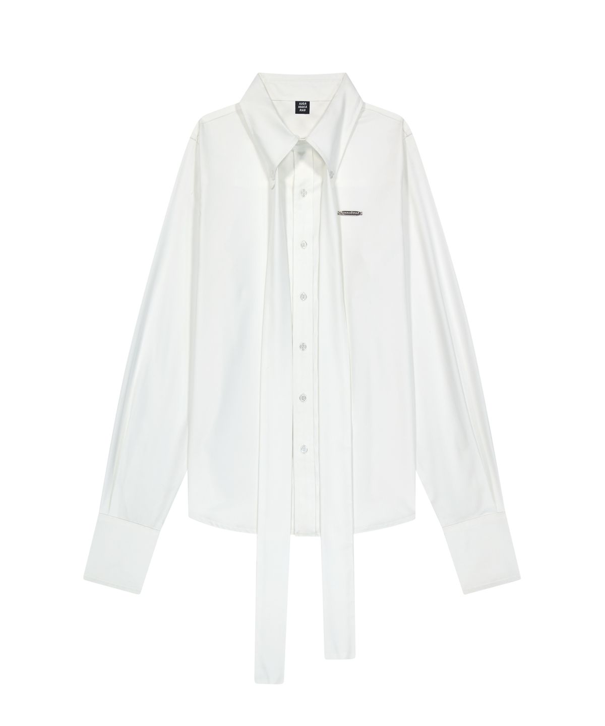 이우가마카라스(IUGAMAKARAS) Tied Shirts (White)