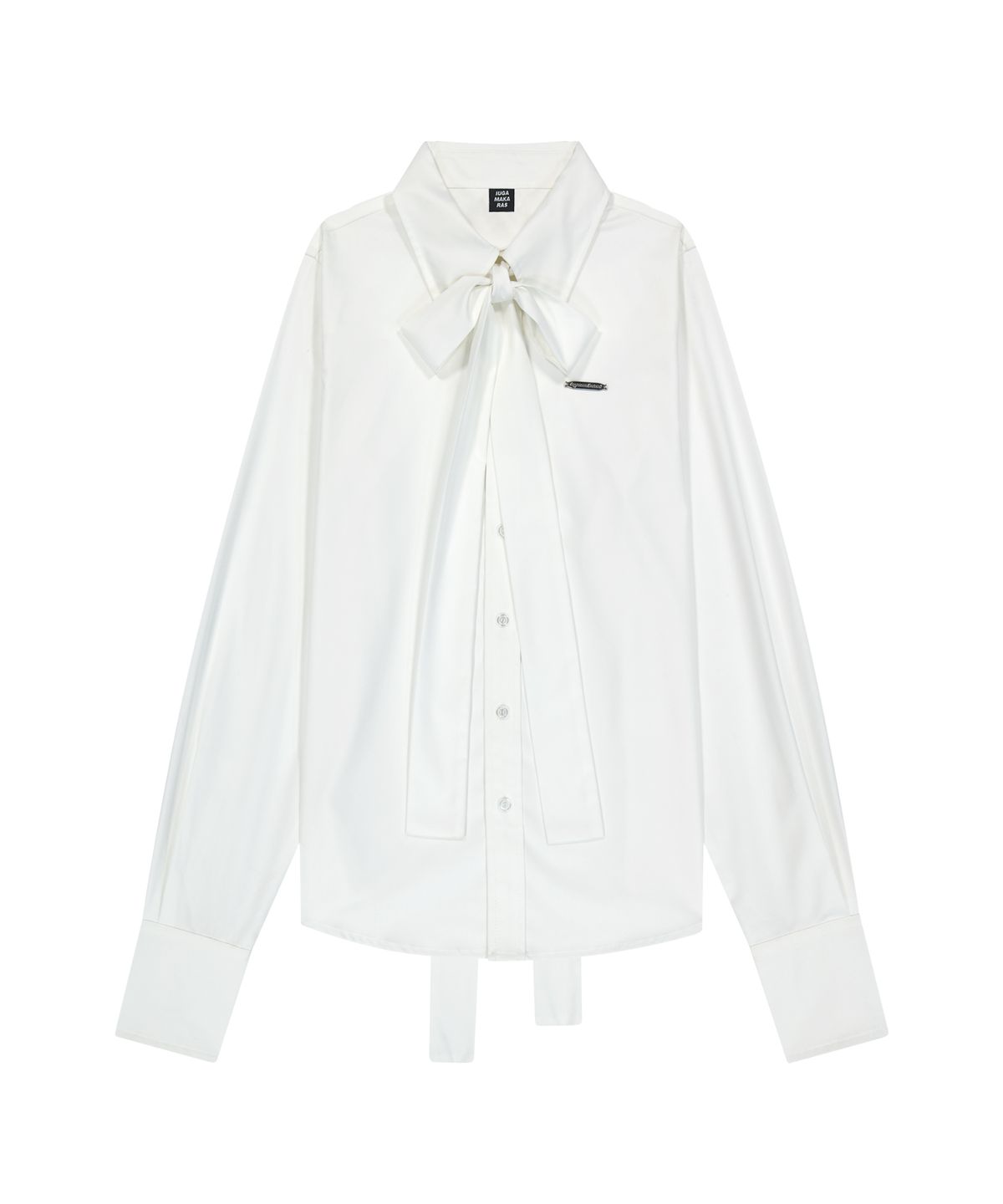 이우가마카라스(IUGAMAKARAS) Tied Shirts (White)