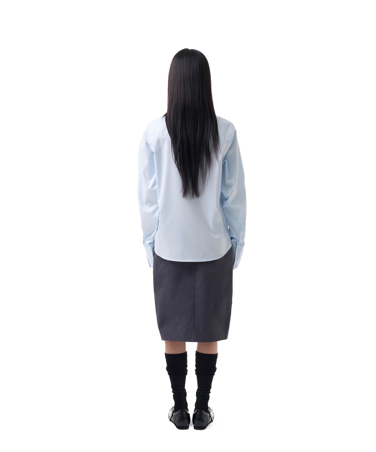 이우가마카라스(IUGAMAKARAS) Tied Shirts (Sky Blue)