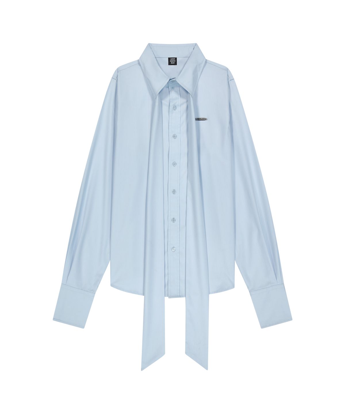이우가마카라스(IUGAMAKARAS) Tied Shirts (Sky Blue)