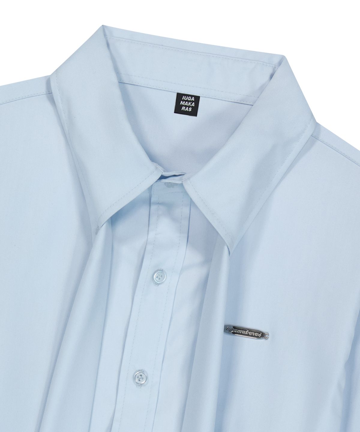 이우가마카라스(IUGAMAKARAS) Tied Shirts (Sky Blue)