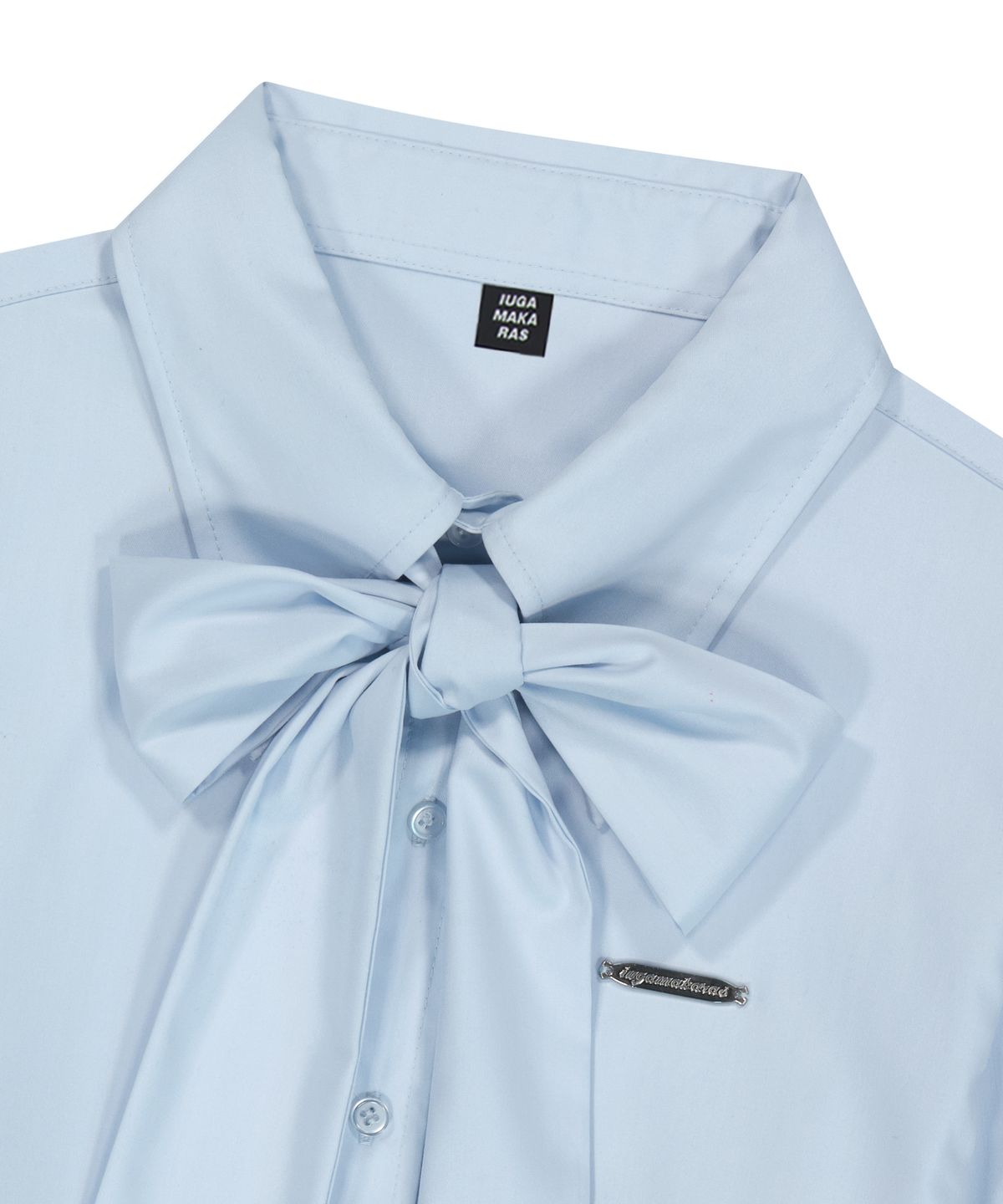 이우가마카라스(IUGAMAKARAS) Tied Shirts (Sky Blue)