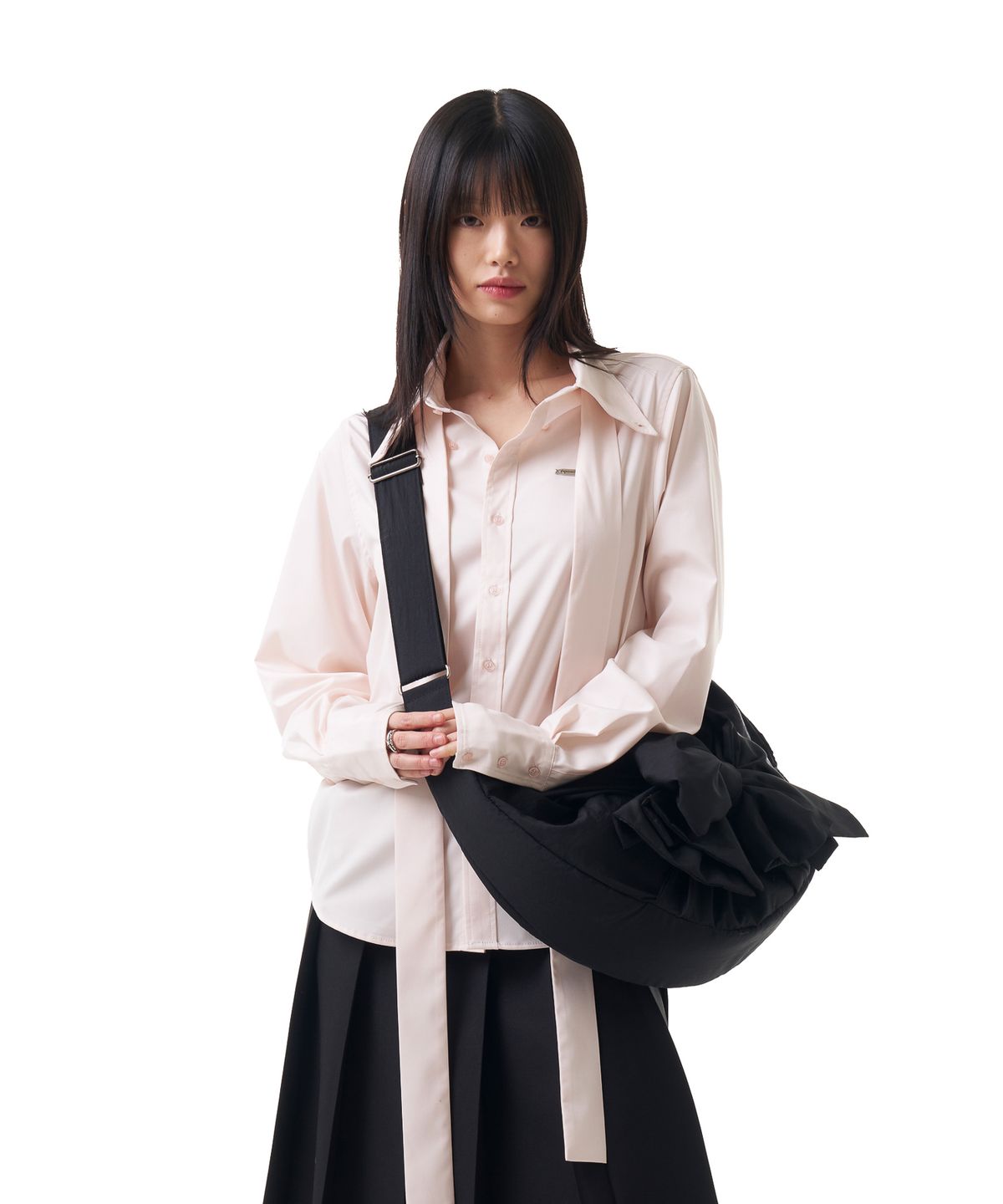 이우가마카라스(IUGAMAKARAS) Tied Shirts (Pink)