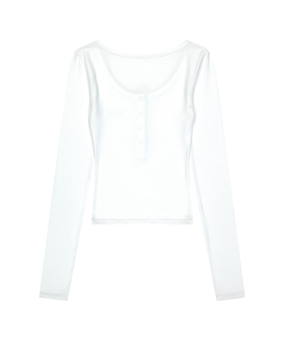 이우가마카라스(IUGAMAKARAS) Button Fitted Top (White)