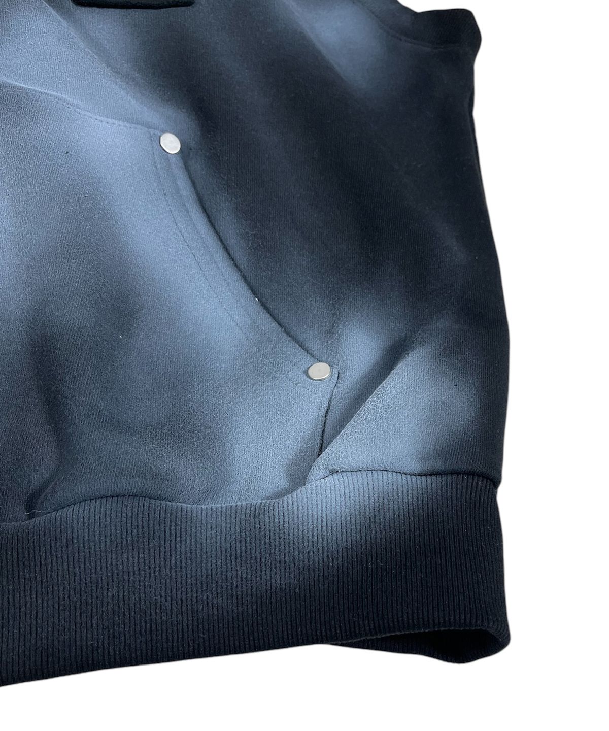 스케이터락(SK8ER ROCK) Spade Painting Sweat Hood Zip-up Vest ((Black))