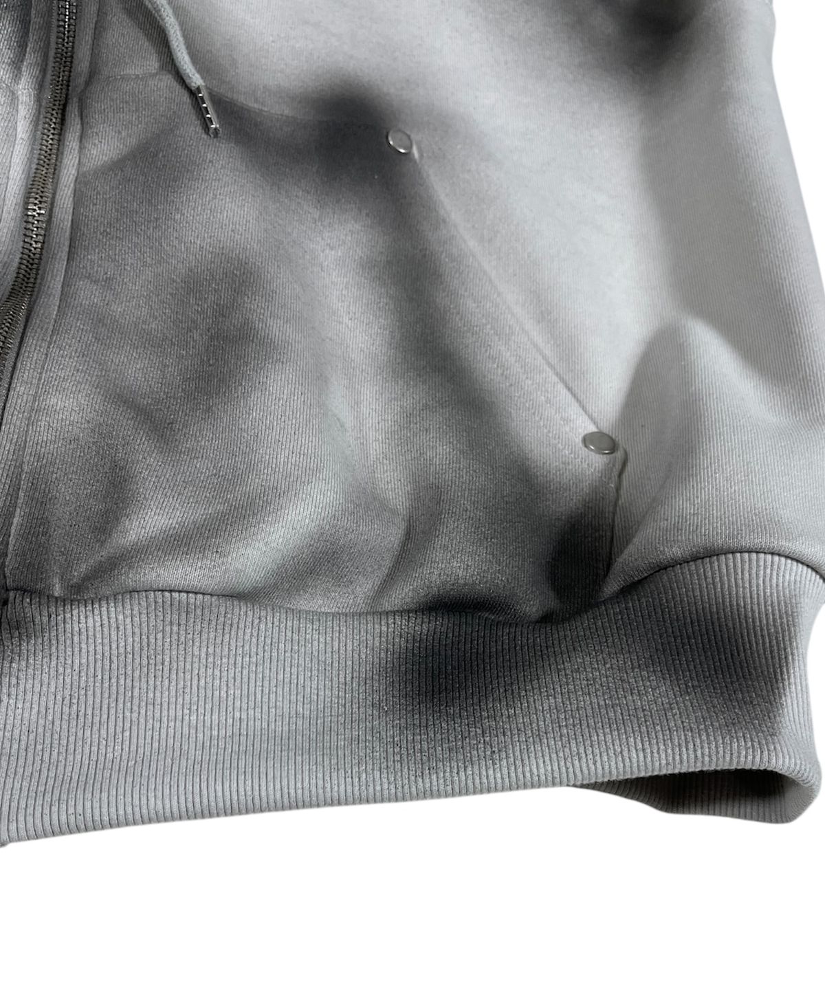 스케이터락(SK8ER ROCK) Spade Painting Sweat Hood Zip-up Vest ((Gray))