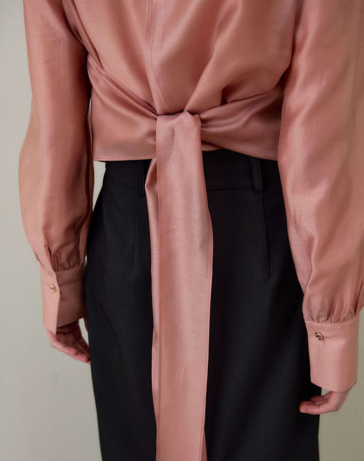 지에마르(GIEMAR) BUSTIER BLOUSE PINK 뷔스티에 블라우스 핑크
