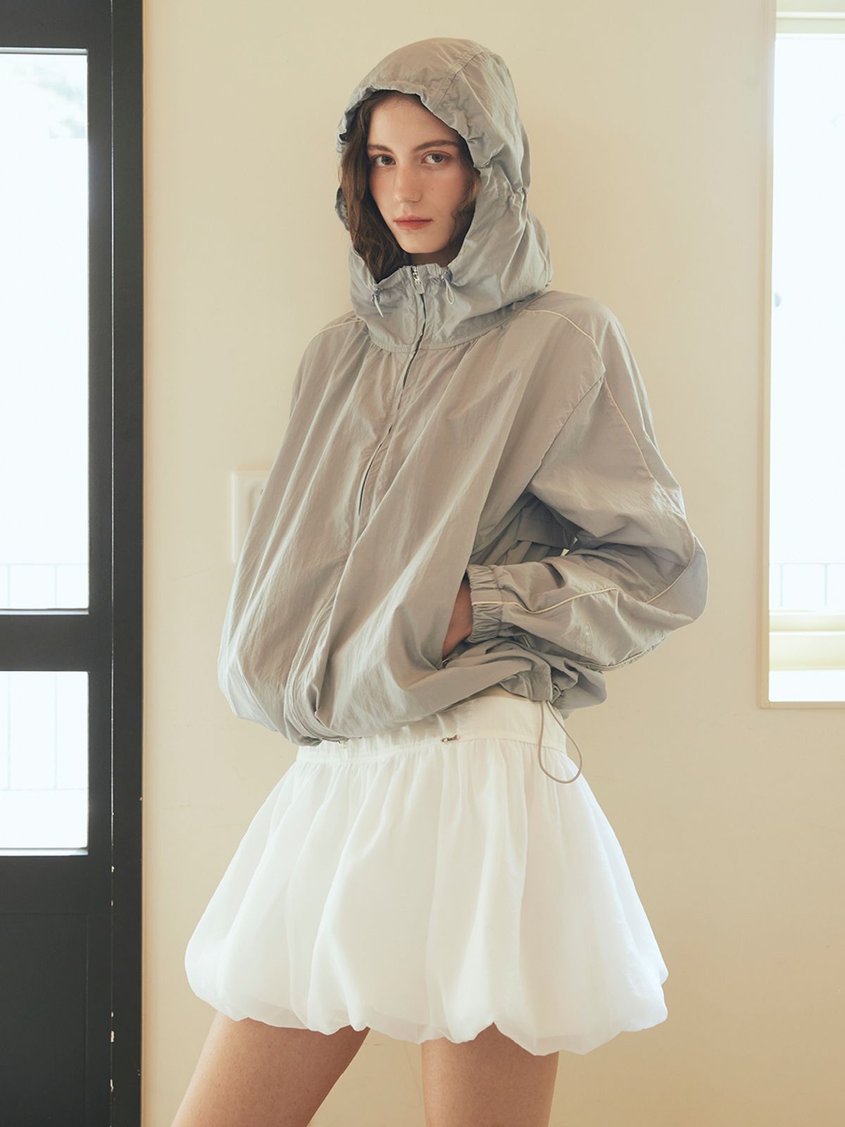 오앨(OUEL) BALLOON SKIRT_WHITE