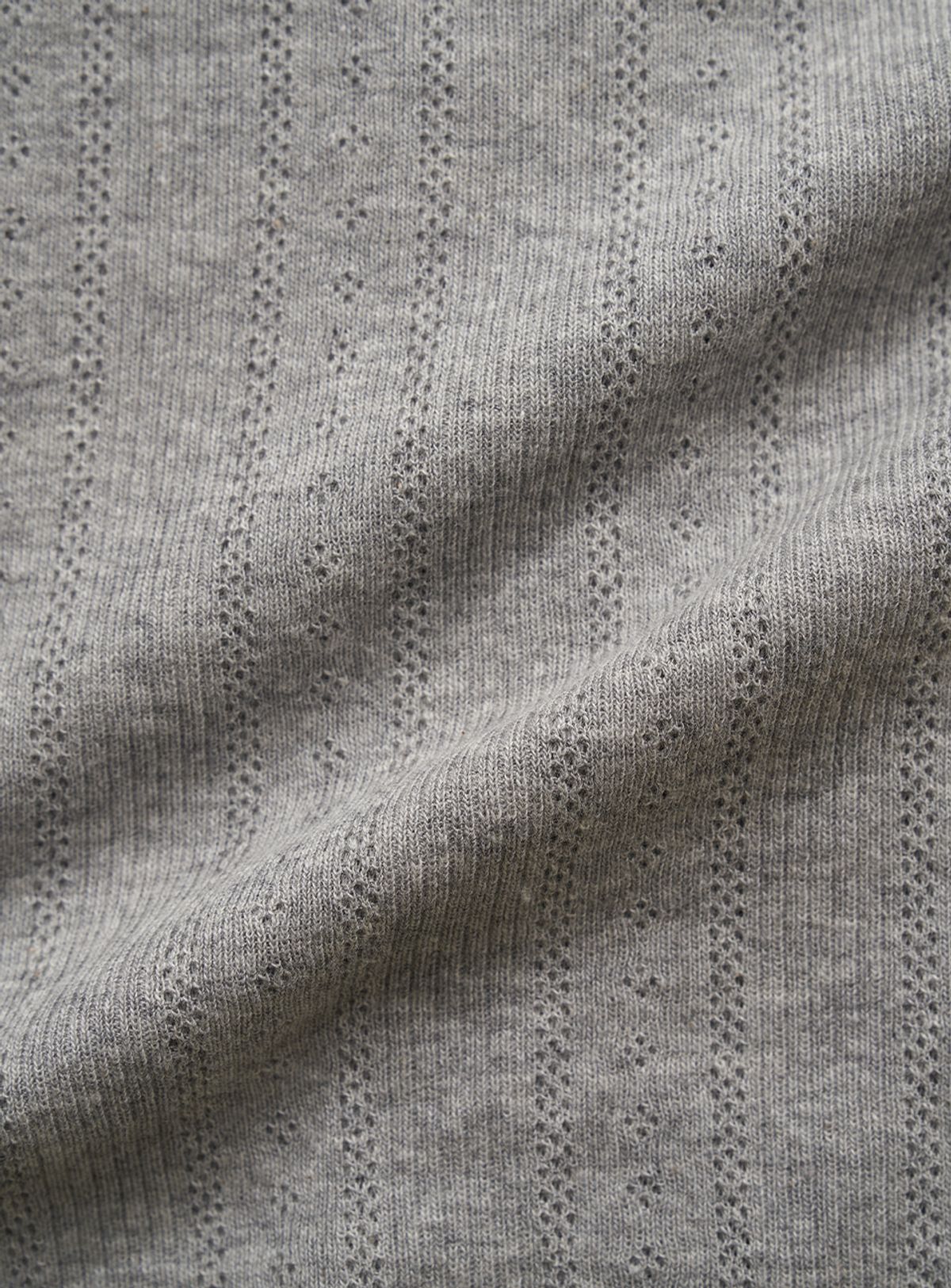 더바넷(THEBARNNET) Ravioli Lace-Trim Button-Up Top_Grey