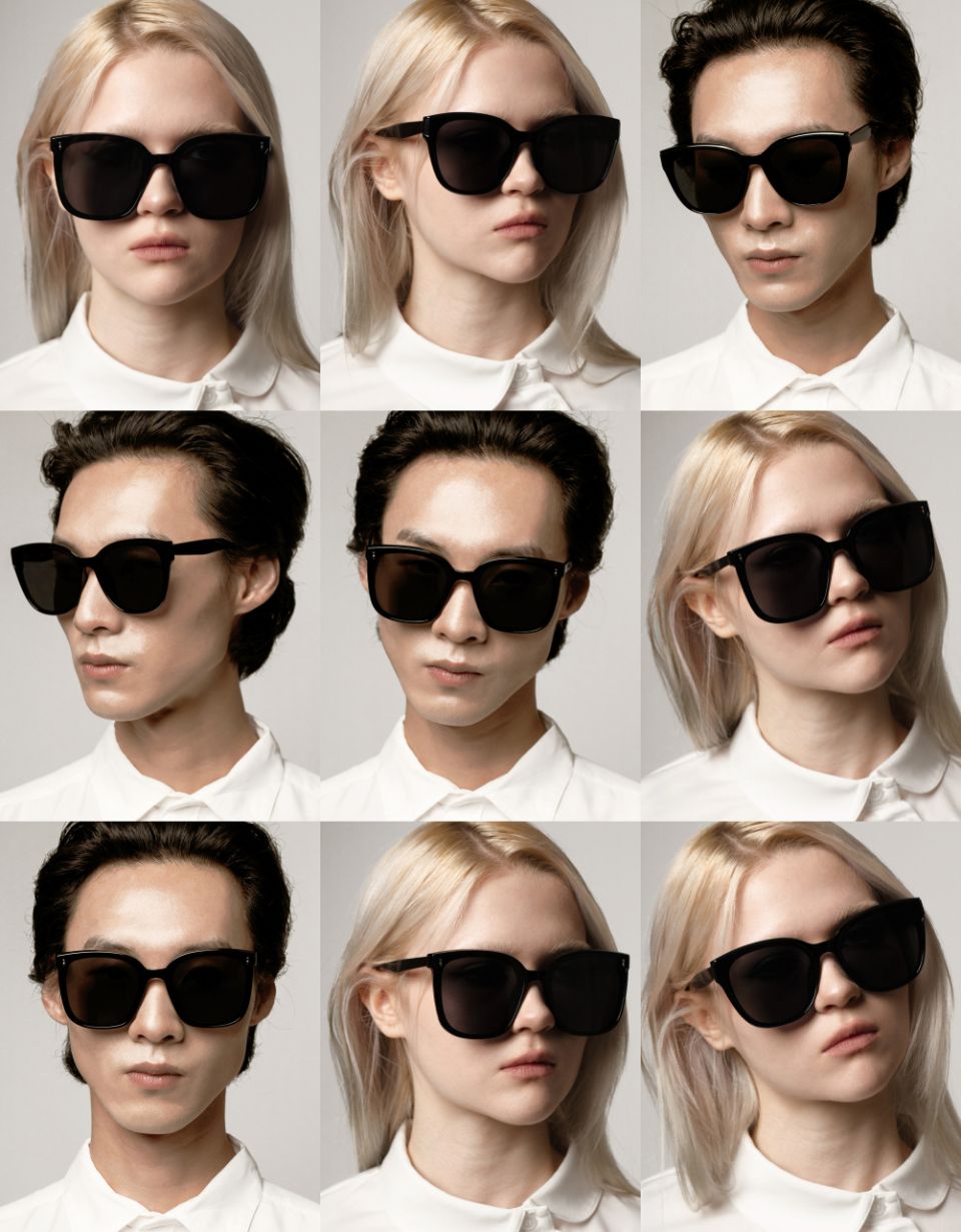 MUSINSA公式 | HANGLE EYEWEAR フラットオーバルサングラスブラック