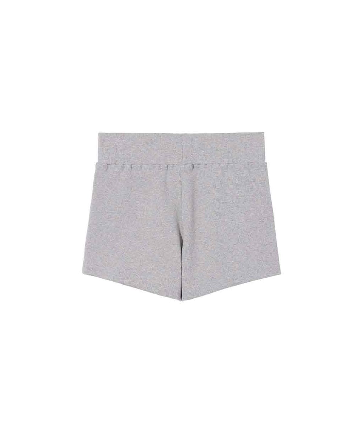 렌세(RENSE) Micro Ribbed Banding Short Pants Melange Gray