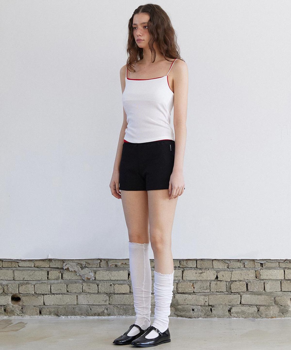 렌세(RENSE) Micro Ribbed Banding Short Pants Black