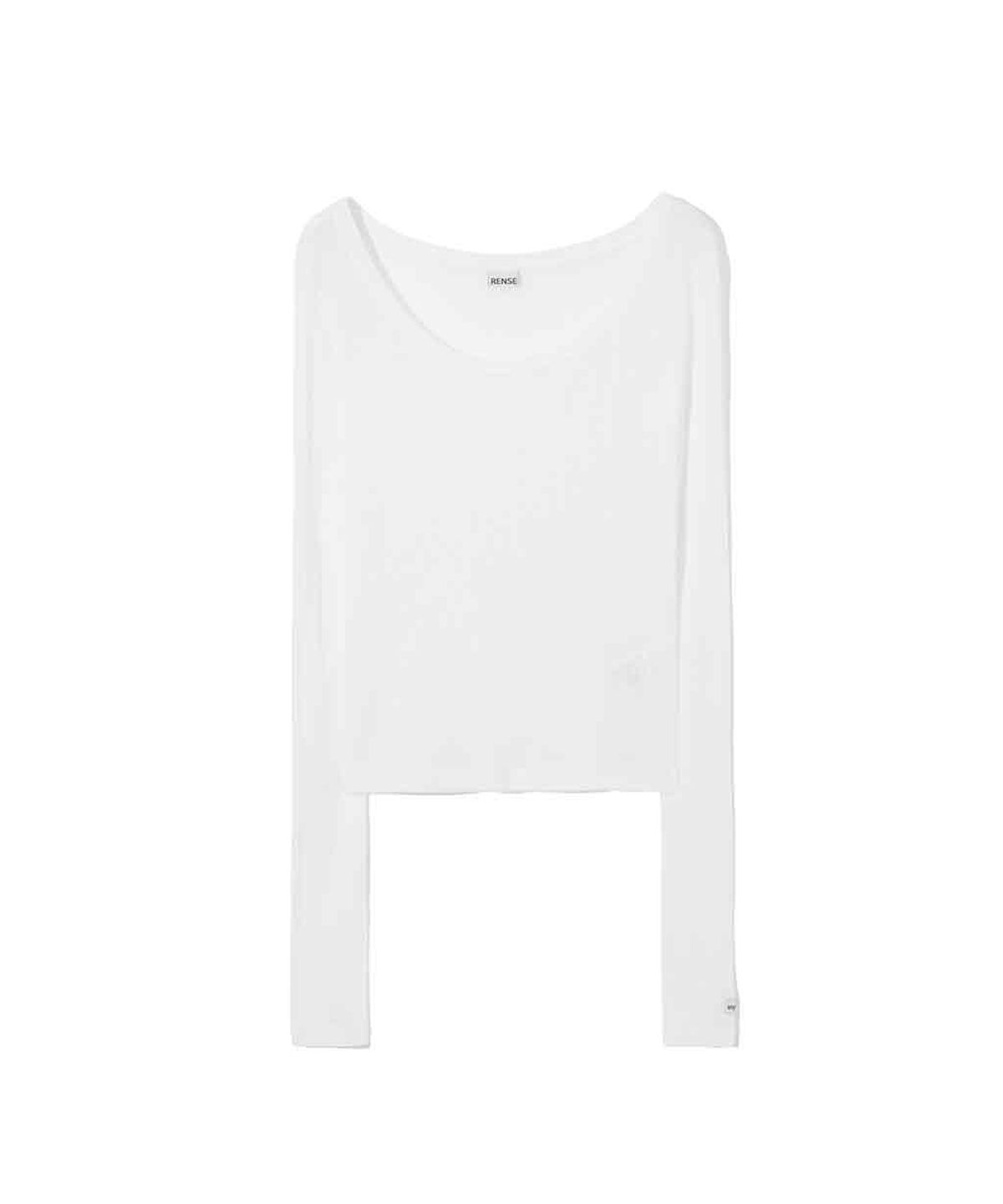 렌세(RENSE) See-through Layer Long Sleeve White