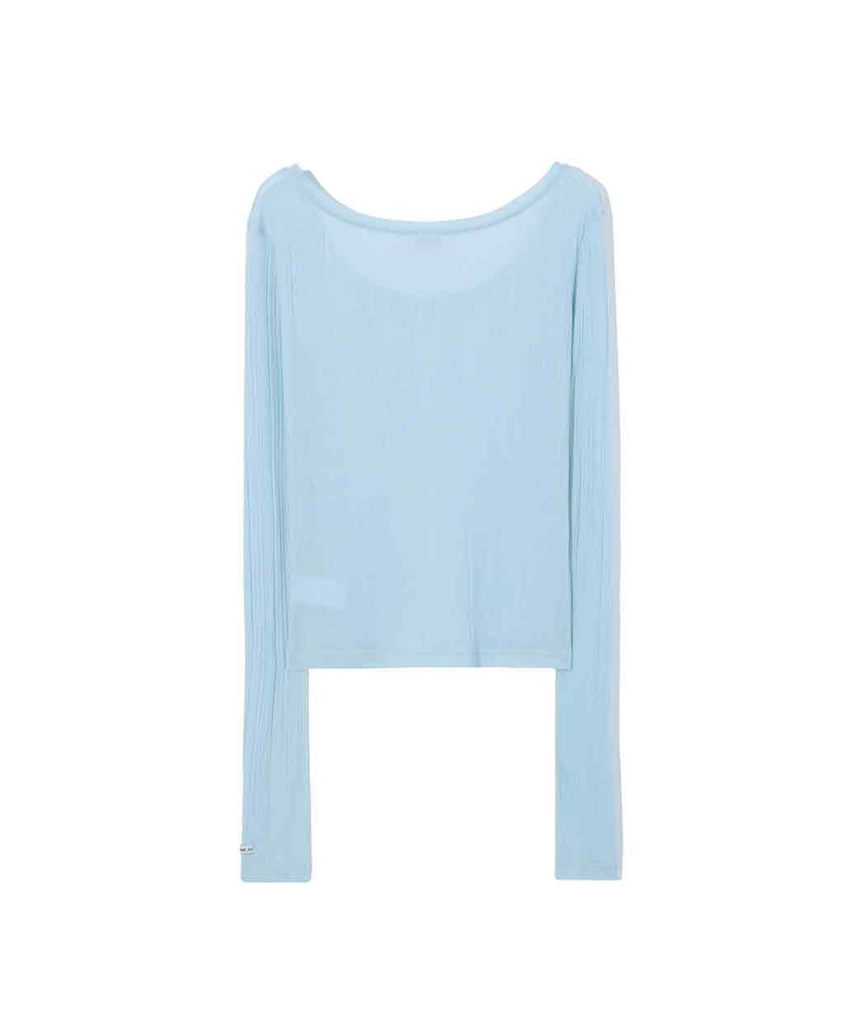 렌세(RENSE) See-through Layer Long Sleeve Sky Blue